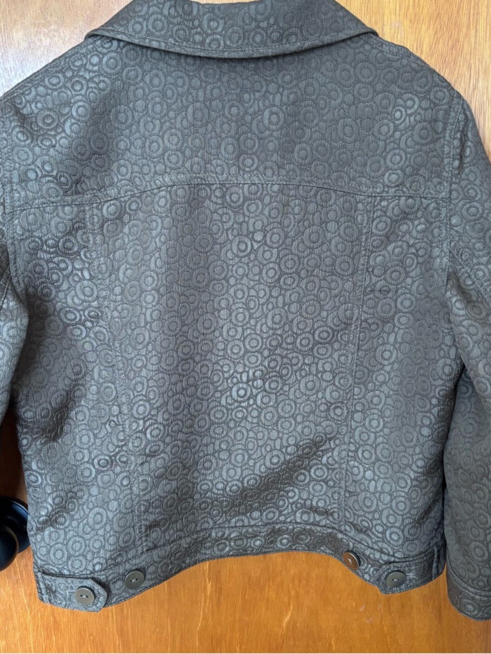 Bianca Nygard Bronze Jacquard Classic Short Jacket - Picture 7 of 9